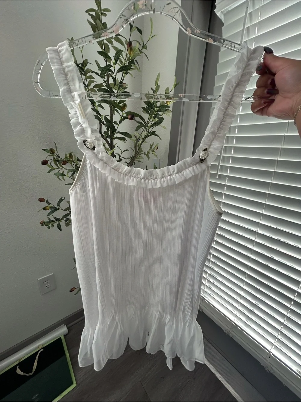 Vintage Victoria's Secret White Pleated Mini Dress